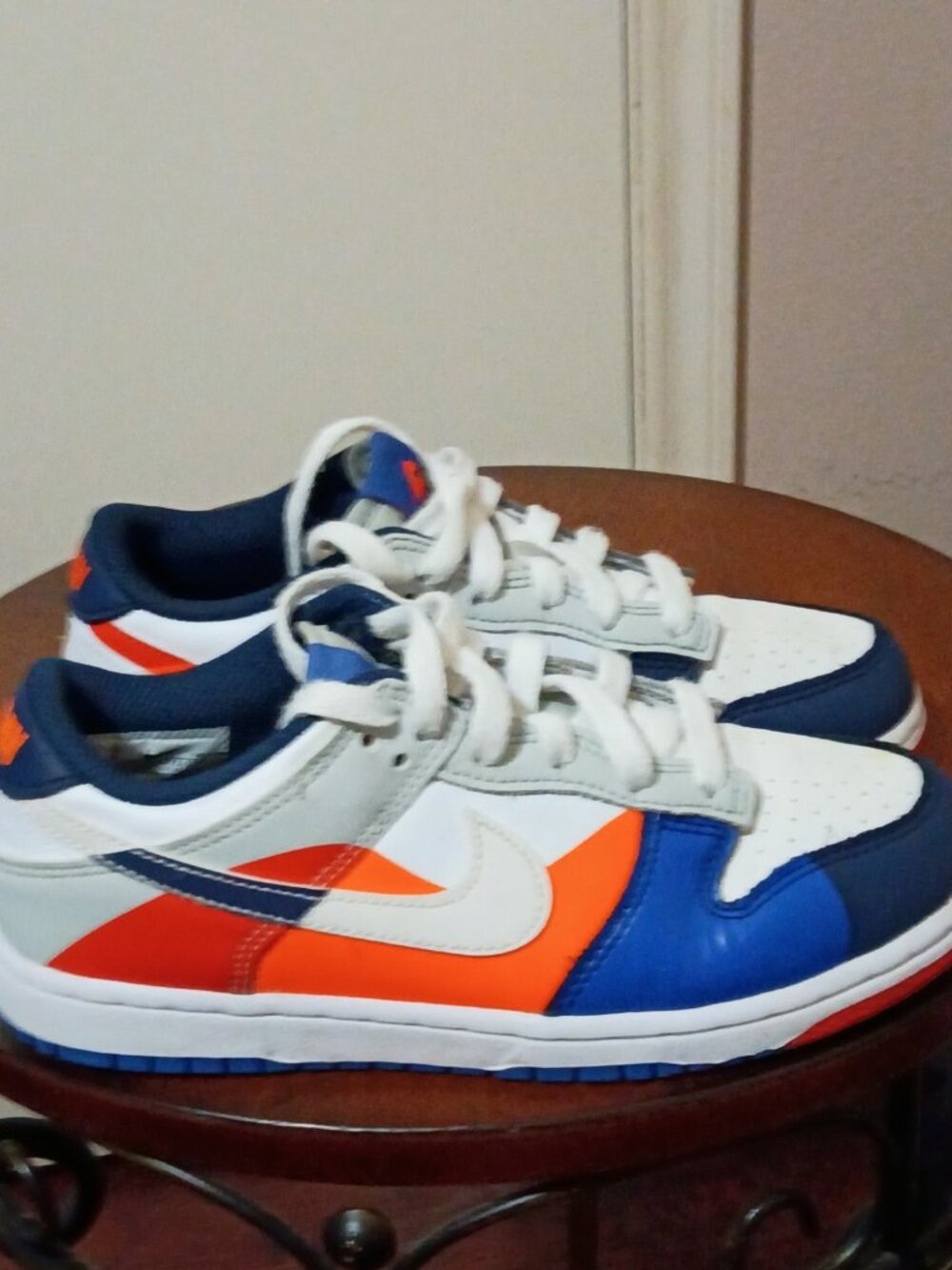 Nike Dunk Low SE PS Kids Size 3Y 'Upside Down' Blue Orange White Shoe FQ7673-100